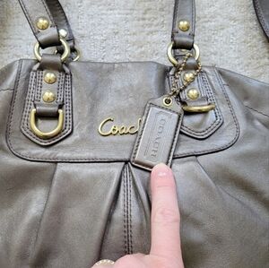 Coach Ashley Bronze Metallic Crossbody/Satchel/Convertible #F15513